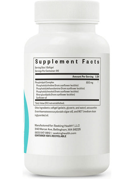 Seeking Health, Optimal PC, Phospholipid Complex, 800 mg, 90 Softgels