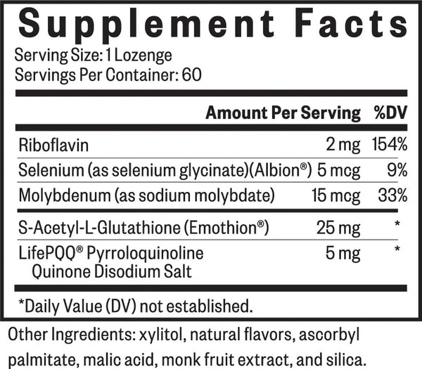 Seeking Health, Glutathione Plus with Cofactors, 60 Lozenges