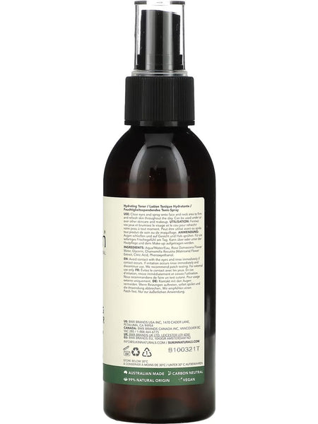 Sukin, Hydrating Mist Toner, 4.23 fl oz