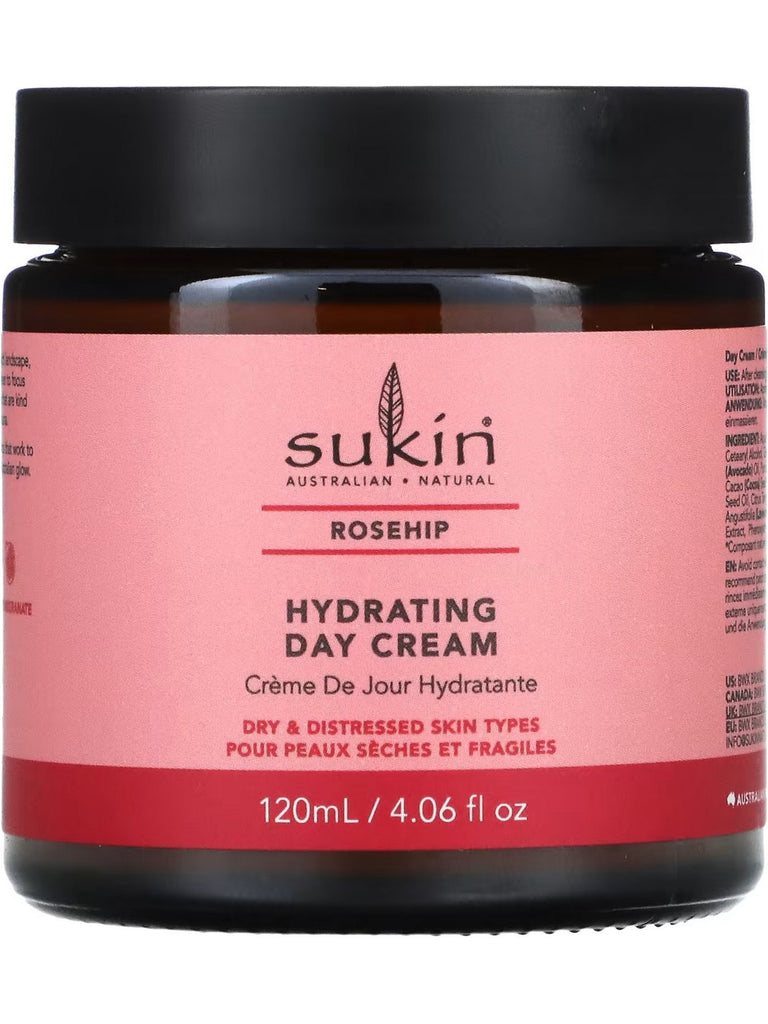 Sukin, Rosehip Hydrating Day Cream, 4.06 fl oz