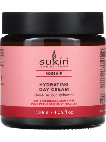 Sukin, Rosehip Hydrating Day Cream, 4.06 fl oz