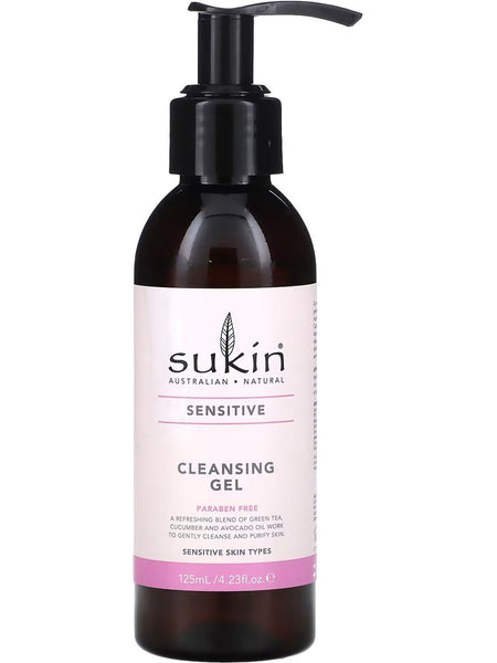 Sukin, Sensitive Cleansing Gel, 4.23 fl oz