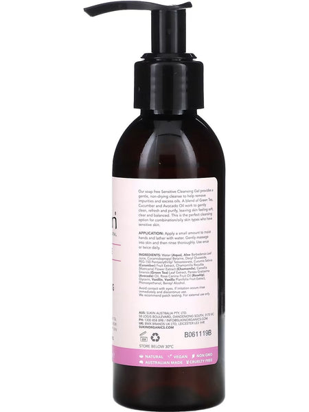 Sukin, Sensitive Cleansing Gel, 4.23 fl oz