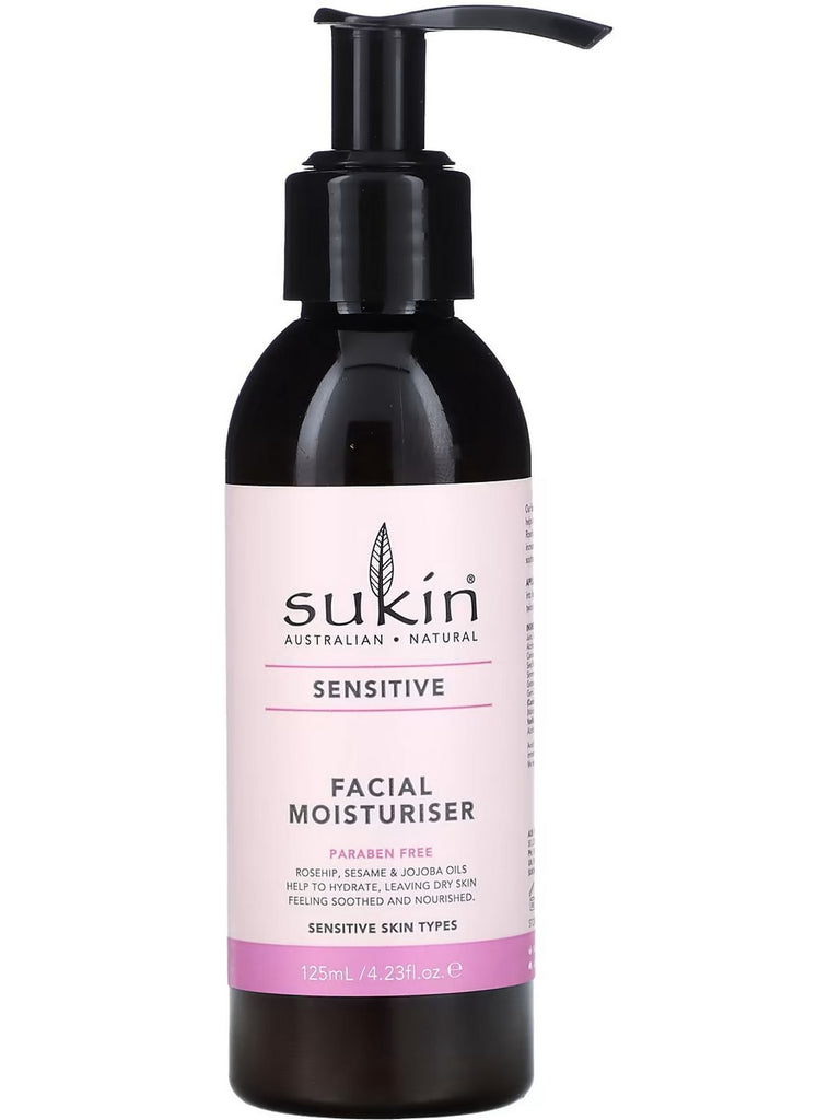 Sukin, Sensitive Facial Moisturiser, 4.23 fl oz