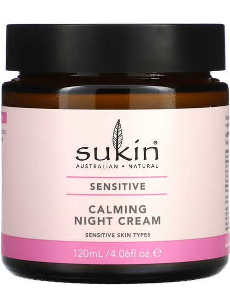 Sukin, Sensitive Calming Night Cream, 4.06 fl oz