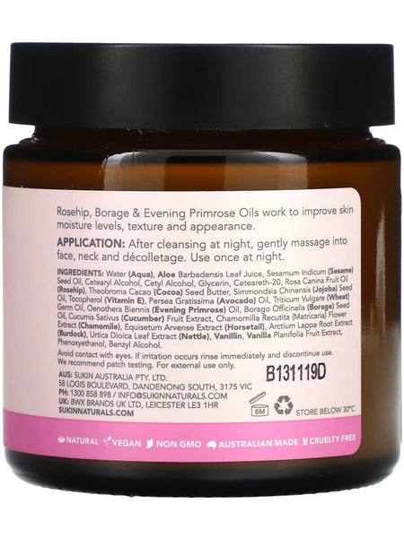 Sukin, Sensitive Calming Night Cream, 4.06 fl oz