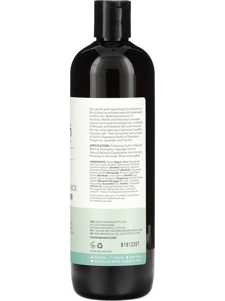 Sukin, Natural Balance Conditioner, 16.9 fl oz