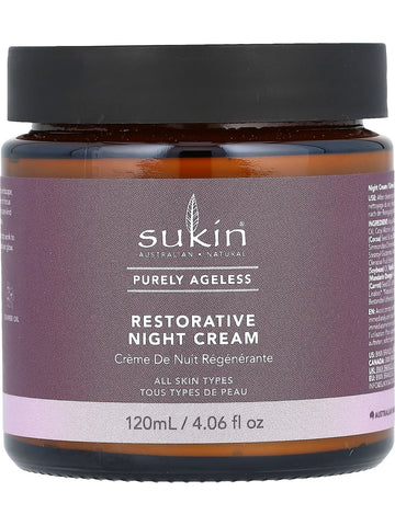 Sukin, Purely Ageless Restorative Night Cream, 4.06 fl oz