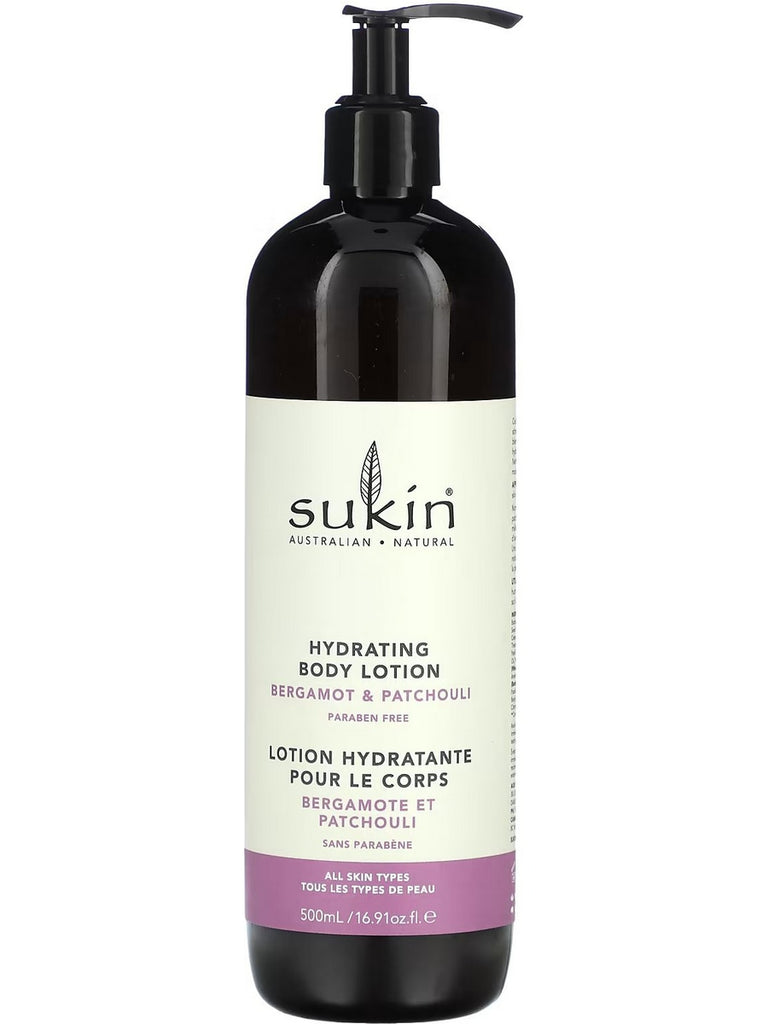 Sukin, Hydrating Body Lotion Bergamot and Patchouli, 16.91 fl oz
