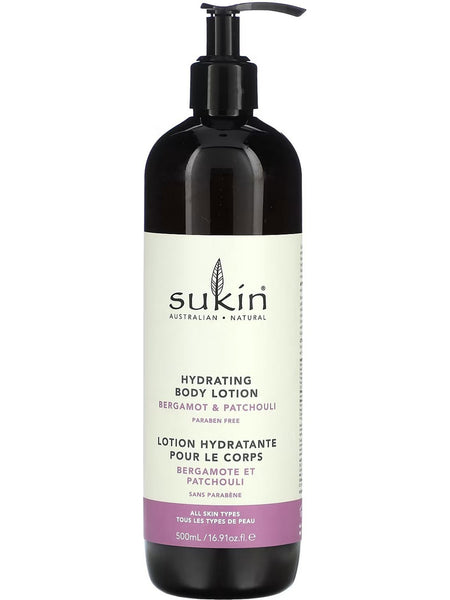 Sukin, Hydrating Body Lotion Bergamot and Patchouli, 16.91 fl oz