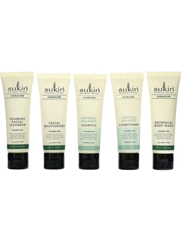 Sukin, Signature Travel Pack, 1 Kit (5 x 1.69 fl oz)