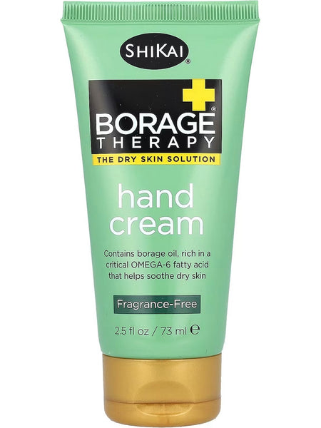 ShiKai, Borage Therapy Hand Cream, Fragrance-Free, 2.5 fl oz