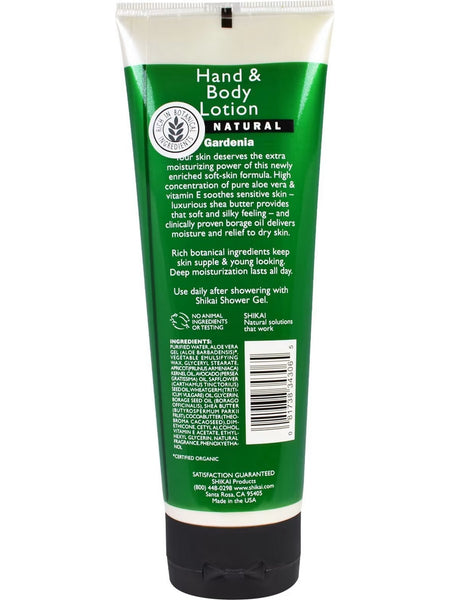 ShiKai, Moisturizing Hand and Body Lotion, Gardenia, 8 fl oz