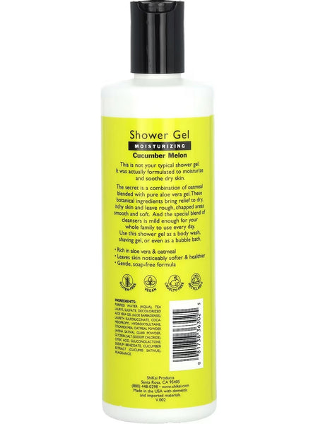 ShiKai, Moisturizing Shower Gel, Cucumber Melon, 12 fl oz
