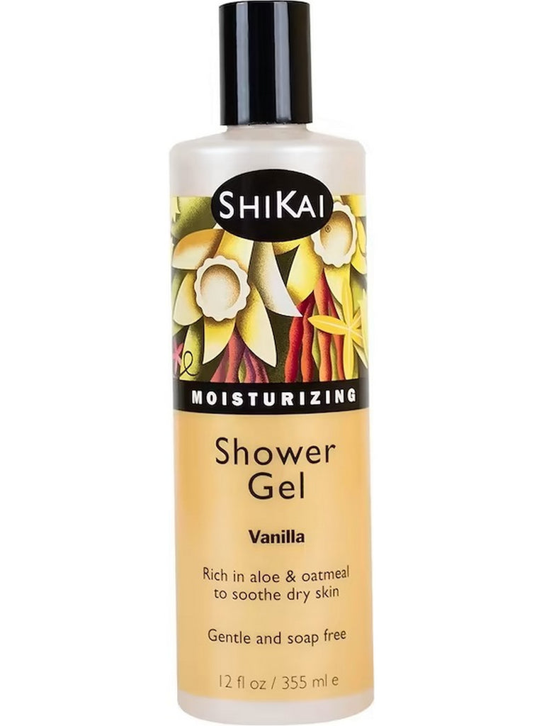 ShiKai, Moisturizing Shower Gel, Vanilla, 12 fl oz