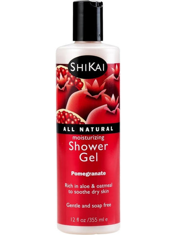 ShiKai, All Natural Moisturizing Shower Gel, Pomegranate, 12 fl oz