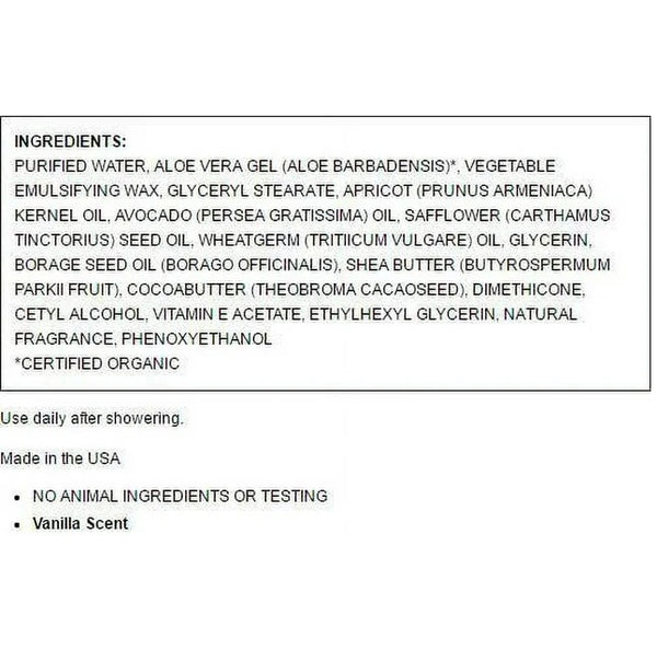 ShiKai, Moisturizing Hand and Body Lotion, Vanilla, 1 gallon