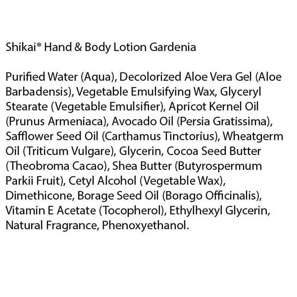 ShiKai, Moisturizing Hand and Body Lotion, Gardenia, 1 gallon