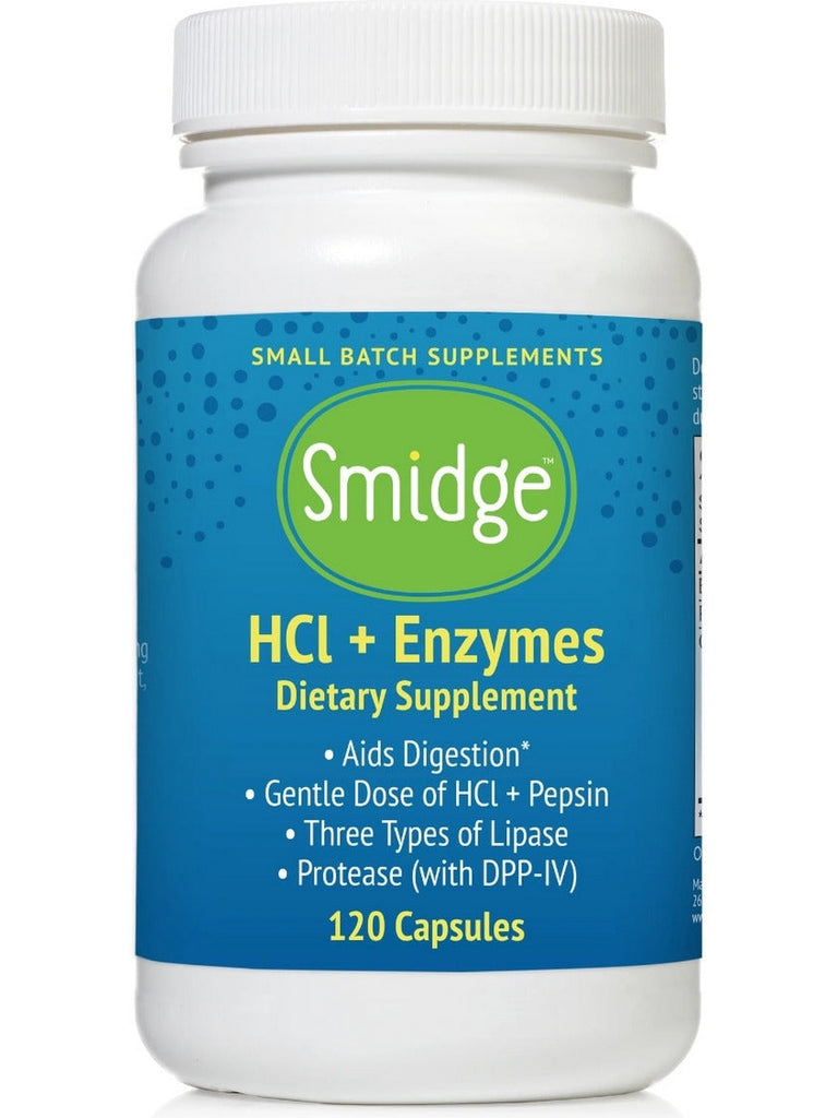 Smidge, HCl + Enzymes, 120 Capsules