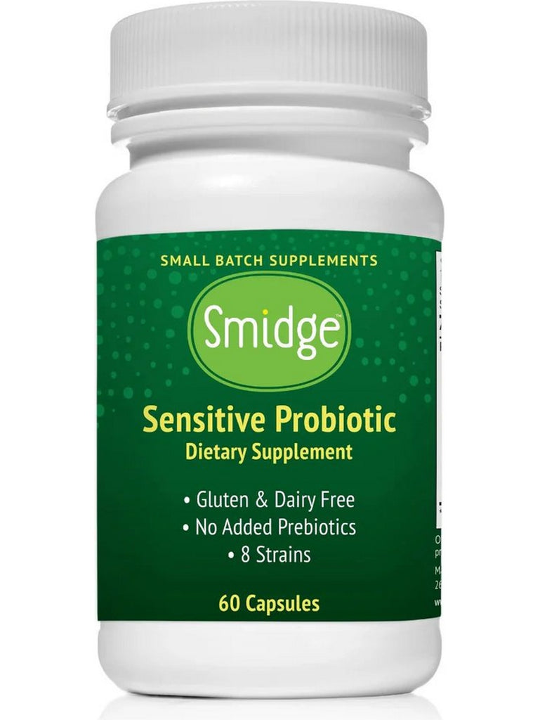 Smidge, Sensitive Probiotic, 60 Capsules