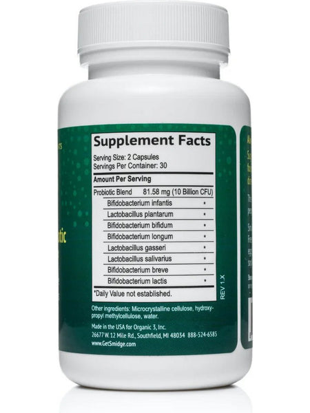 Smidge, Sensitive Probiotic, 60 Capsules