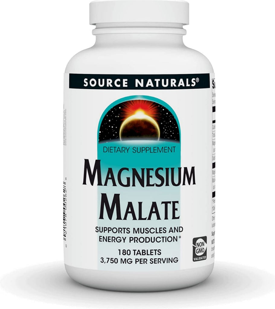 Source Naturals, Magnesium Malate, 3750mg, 180 tablets