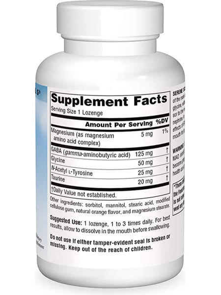 Source Naturals, Serene Science® GABA Calm Mind Orange, 120 lozenges