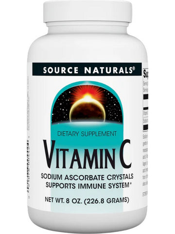 Source Naturals, Vitamin C, Sodium Ascorbate Crystals, 8 oz