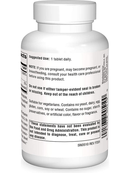 Source Naturals, Pantothenic Acid Vitamin B-5 100 mg, 250 tablets