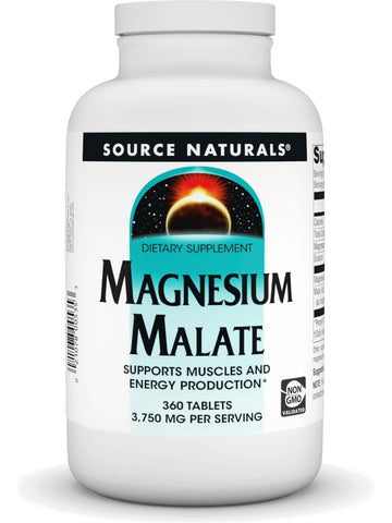 Source Naturals, Magnesium Malate, 3750mg, 360 ct
