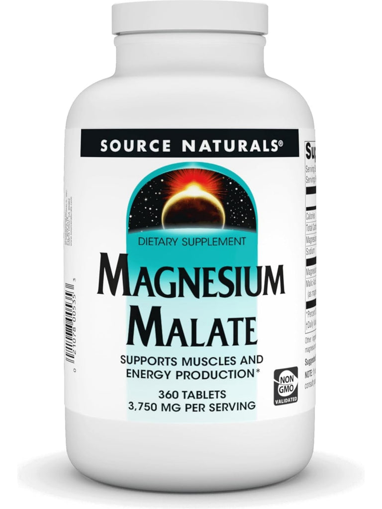 Source Naturals, Magnesium Malate, 3750mg, 360 ct