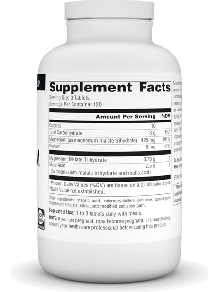 Source Naturals, Magnesium Malate, 3750mg, 360 ct