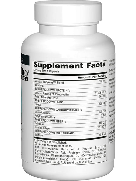 Source Naturals, Essential Enzymes® 500 mg, 240 capsules