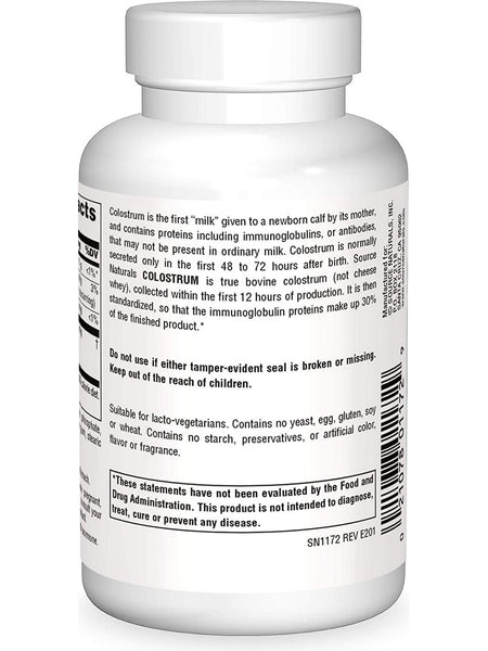Source Naturals, Colostrum 650 mg, 30 tablets