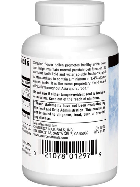 Source Naturals, Swedish Flower Pollen Extract, 90 Tablets