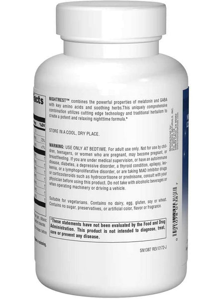 Source Naturals, Sleep Science® NightRest™ with Melatonin, 200 tablets