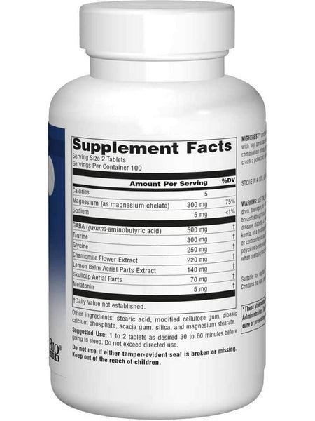 Source Naturals, Sleep Science® NightRest™ with Melatonin, 200 tablets