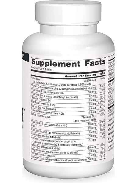 Source Naturals, Mega-One™ Multiple, No Iron, 30 tablets