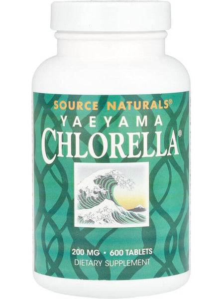Source Naturals, Yaeyama Chlorella, 200 mg, 600 Tablets