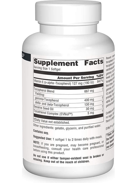 Source Naturals, Gamma E 400 Complex 400 mg, 120 softgels