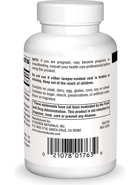 Source Naturals, Alpha Lipoic Acid 300 mg, 30 capsules