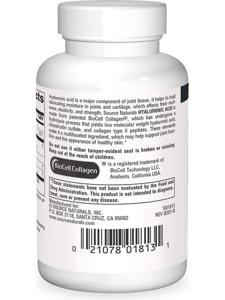 Source Naturals, Hyaluronic Acid 100 mg, 30 tablets