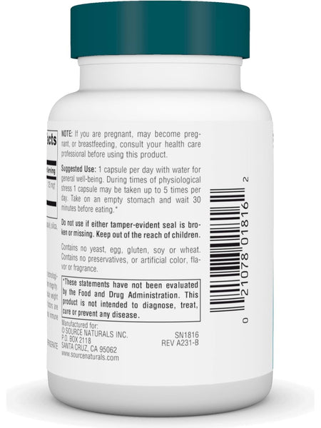 Source Naturals, Wellness Transfer Factor, 125mg, 60 ct