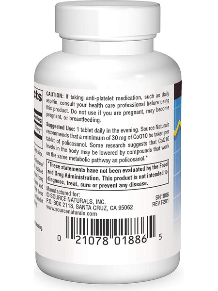 Source Naturals, Policosanol 20 mg, 30 tablets