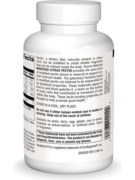 Source Naturals, Modified Citrus Pectin, PectImmune™ 750 mg, 120 capsules