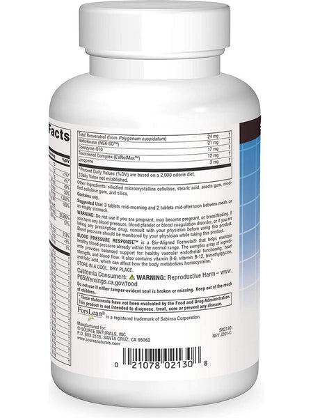 Source Naturals, Blood Pressure Response™, 120 tablets