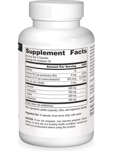 Source Naturals, BCAA Branched-Chain Amino Acids 733 mg, 60 capsules