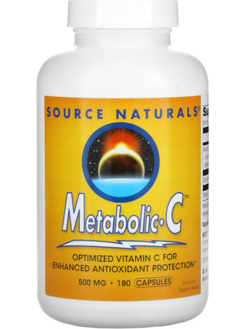 Source Naturals, Metabolic C™ 500 mg, 180 capsules