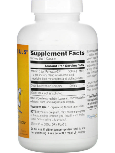 Source Naturals, Metabolic C™ 500 mg, 180 capsules