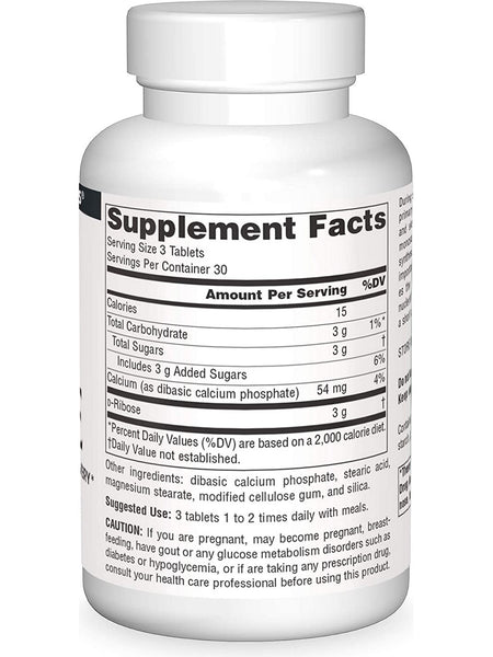 Source Naturals, D-Ribose 1000 mg, 90 tablets